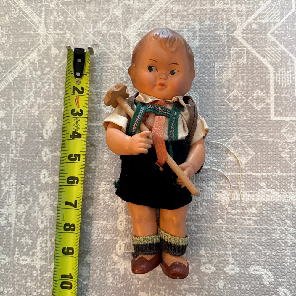 Antique Kewpie Composition Steha Steiner & Hauser Doll German Costume Boy